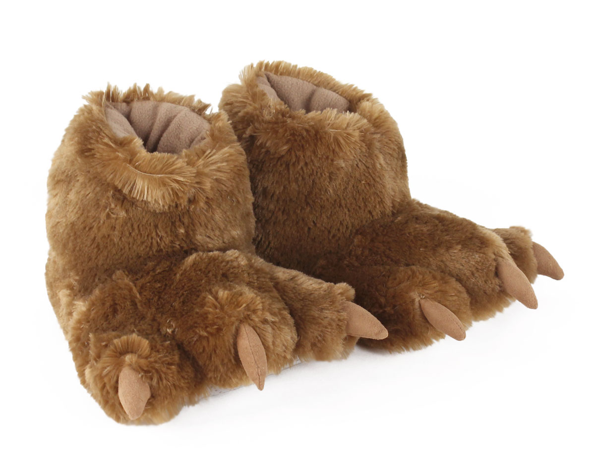 Brown Bear Paw Grizzly Bear Claw Slippers