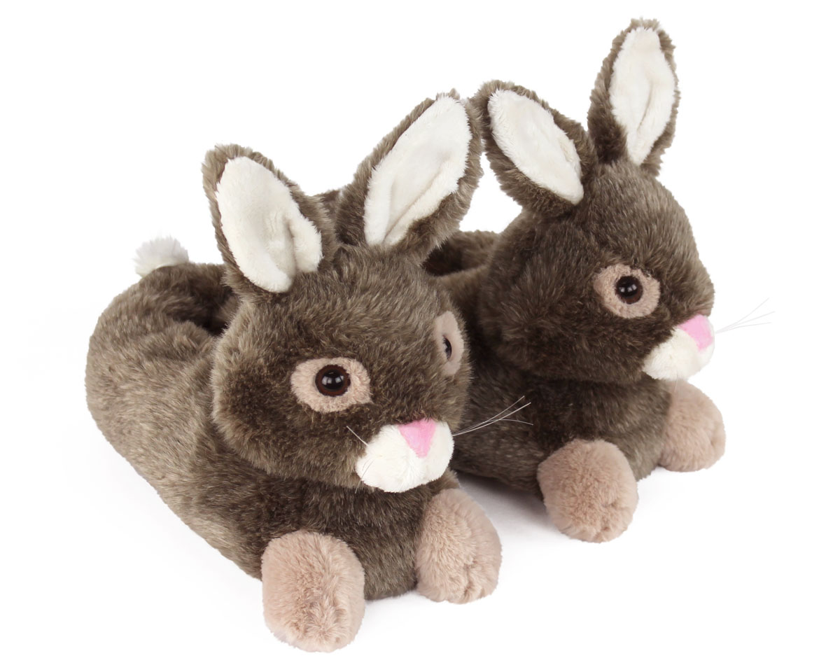 Brown Bunny Rabbit Everberry® Bunny Slippers