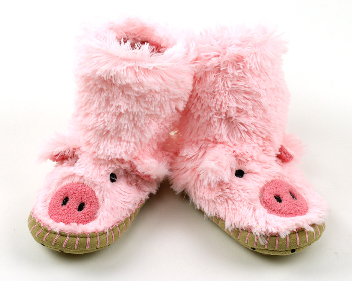 Kids Pig Slouch Slippers | Pig Slippers