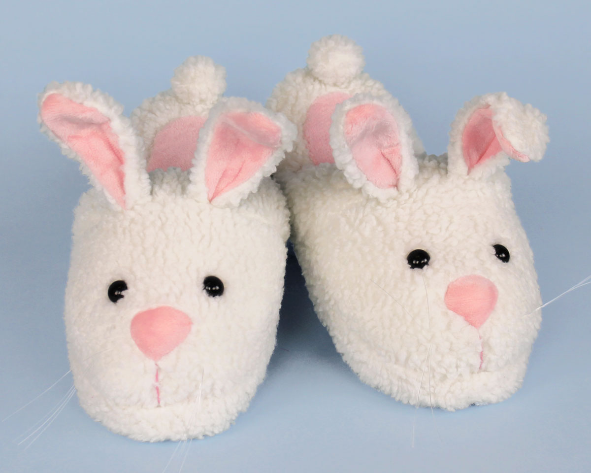 glans Stoop Stratford på Avon Classic Bunny Slippers™ | Fuzzy Bunny Slippers | Adult Bunny Slippers