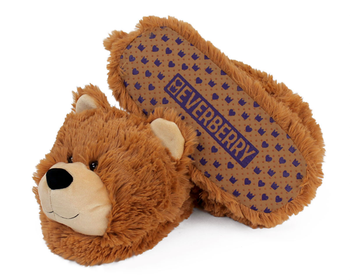 Fuzzy Bear Slippers Teddy Bear Slippers Bear Slippers