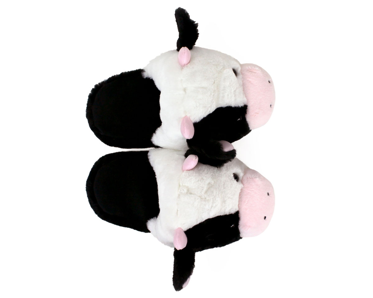 fluffy cow slippers