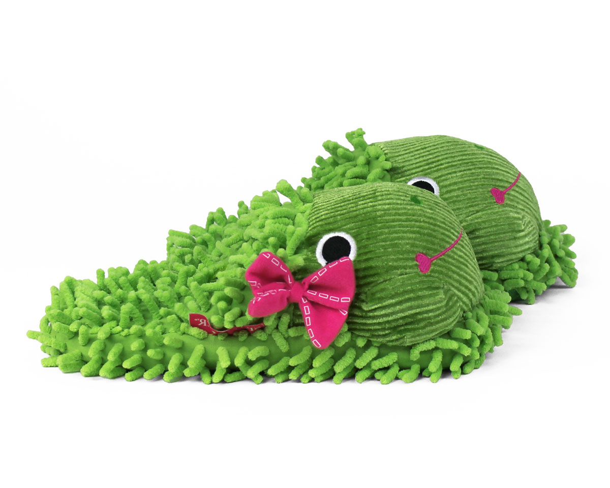 Fuzzy Frog Slippers | Slippers | Froggy