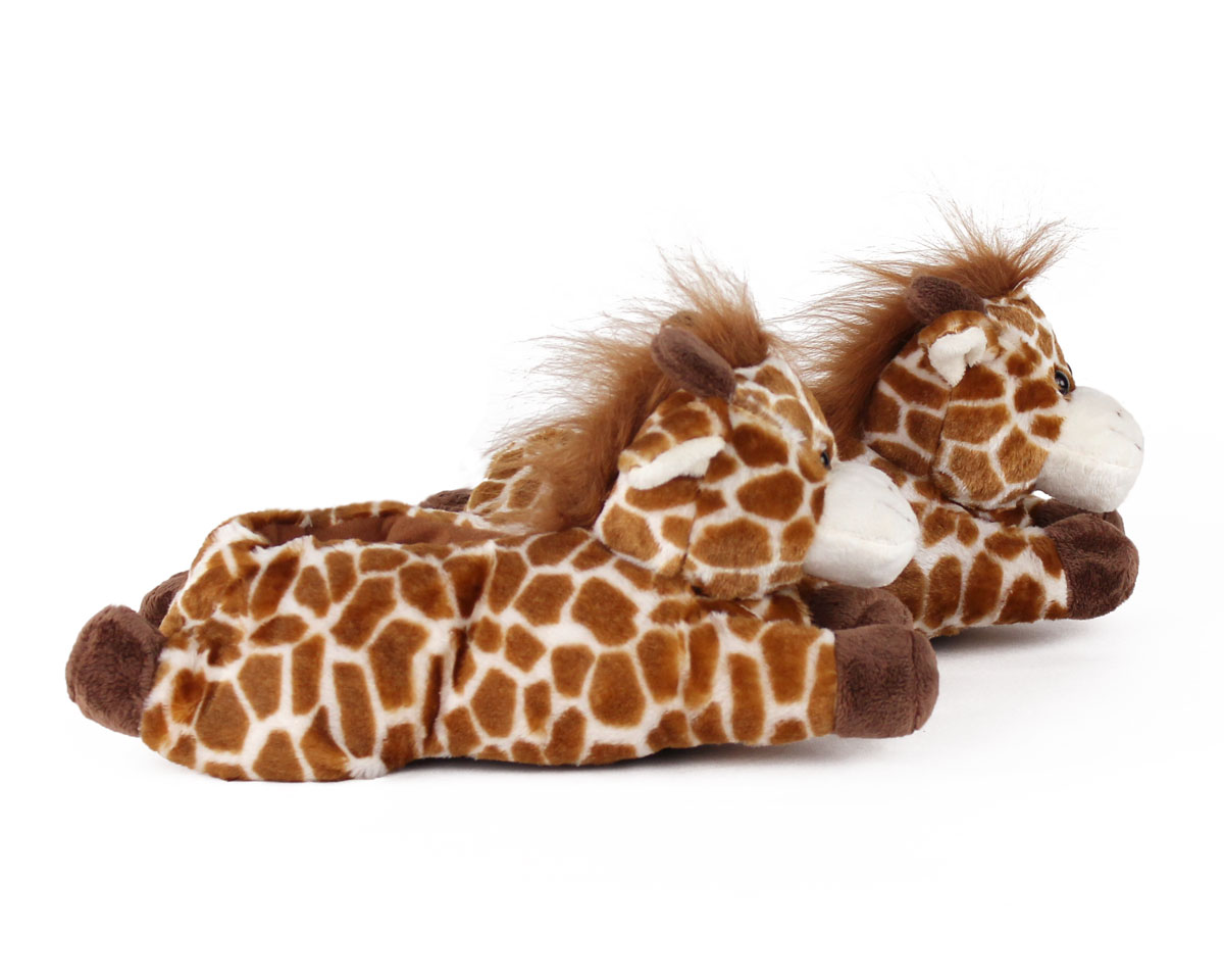 Fuzzy Giraffe Slippers Giraffe Animal Slippers