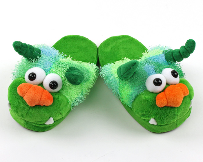 kids monster slippers