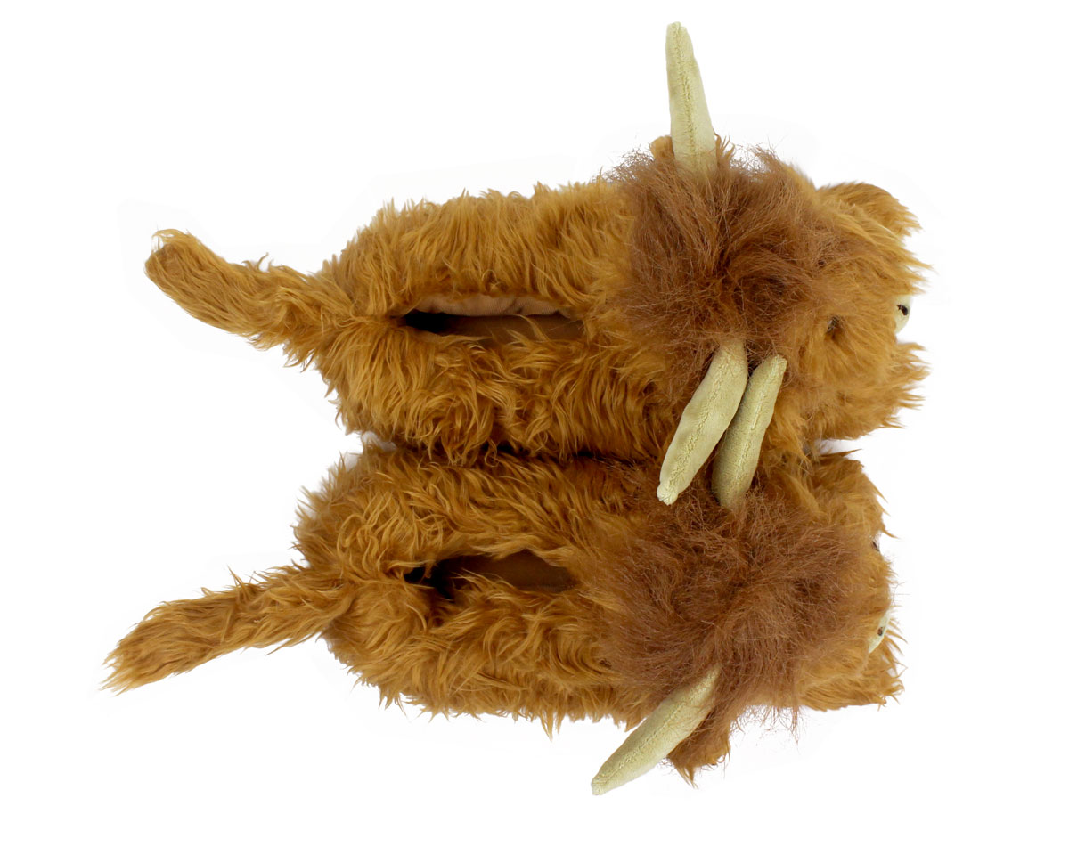 Highland Cattle Slippers Plush Highland Cow Slippers