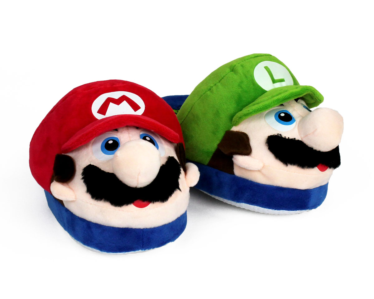 mario and luigi slippers