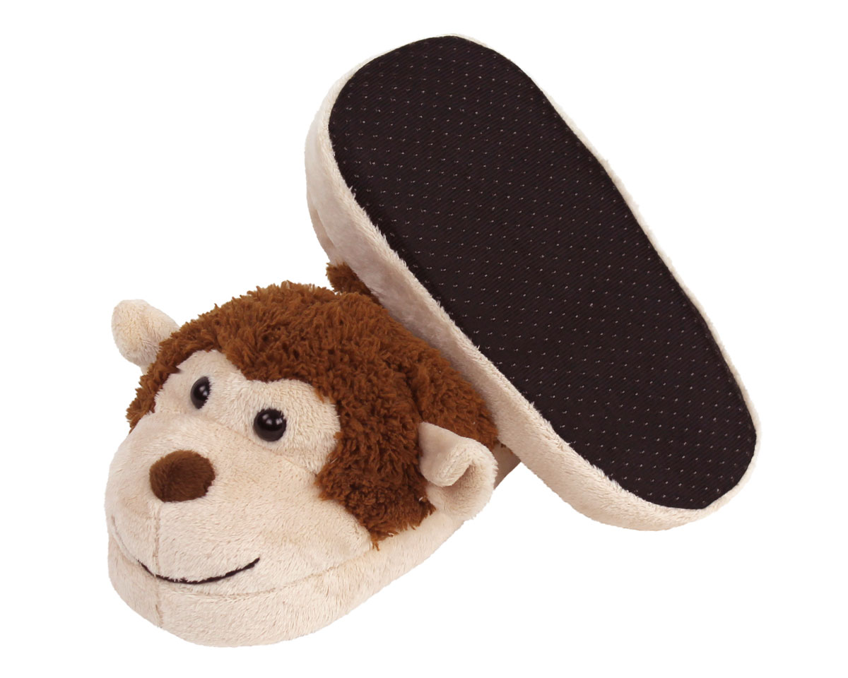 Childrens X2072 Monkey Slippers By Eaze Retail Price £9.99 