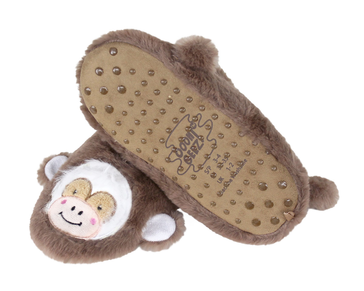 Kids Monkey Slippers | Children's Animal Slippers