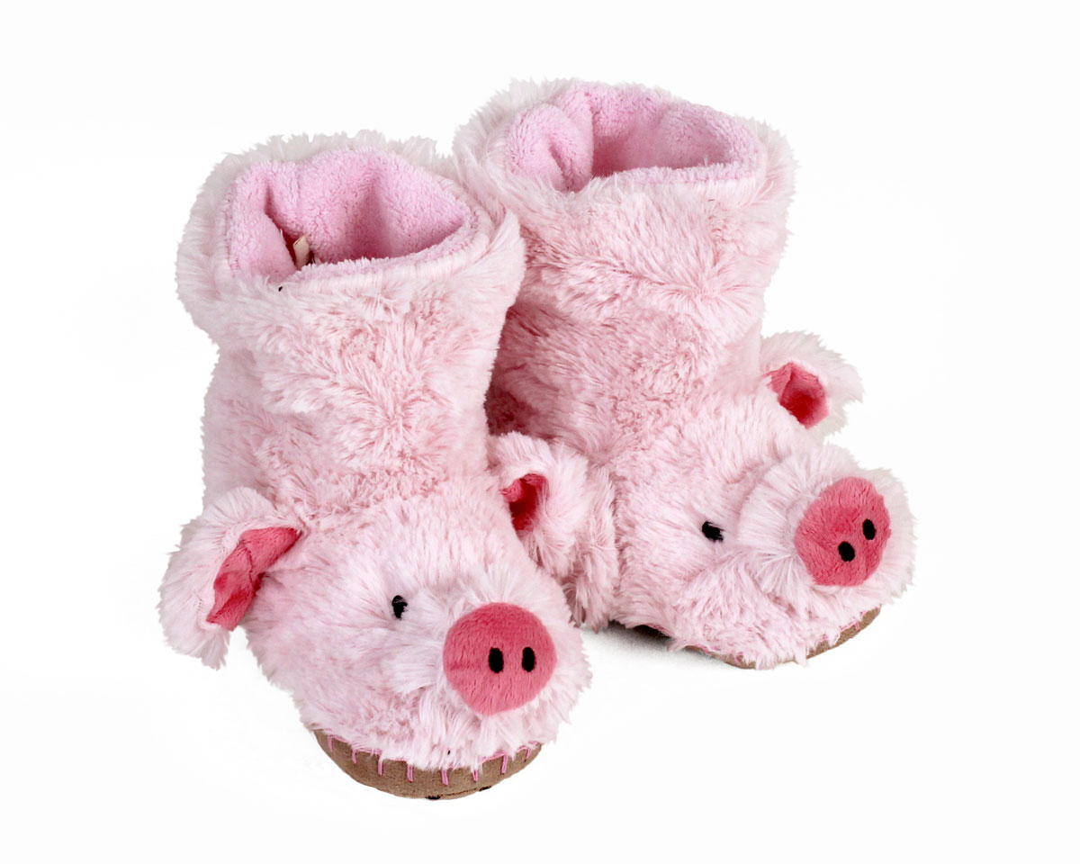 girls pig slippers