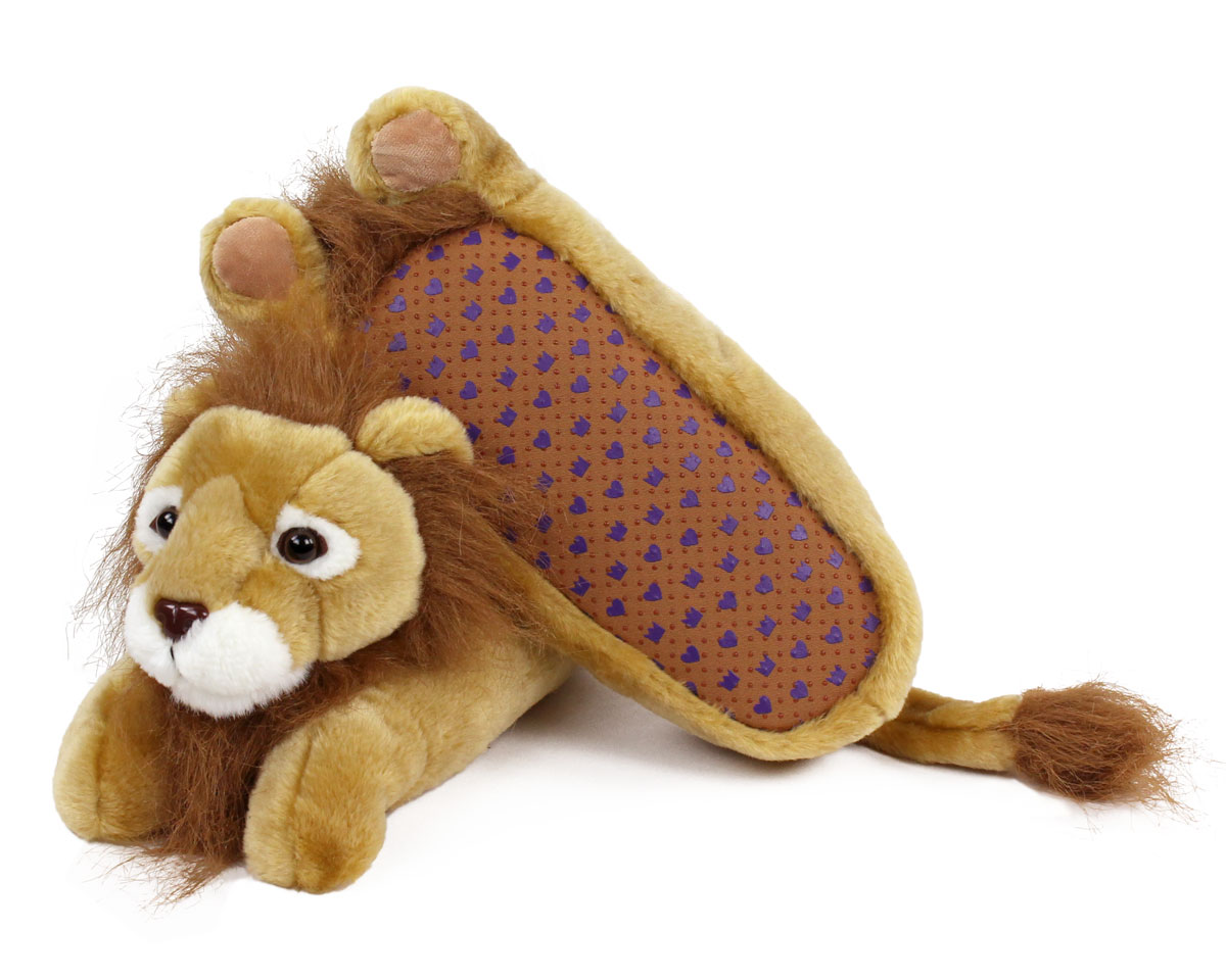 kids lion slippers