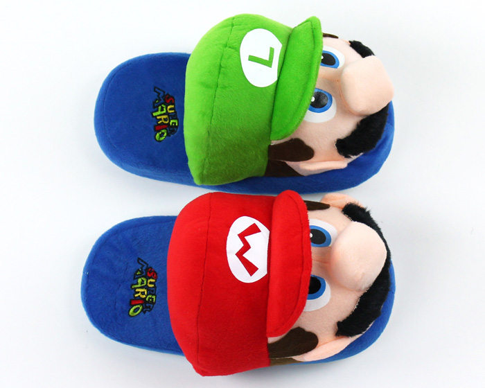 mario and luigi slippers