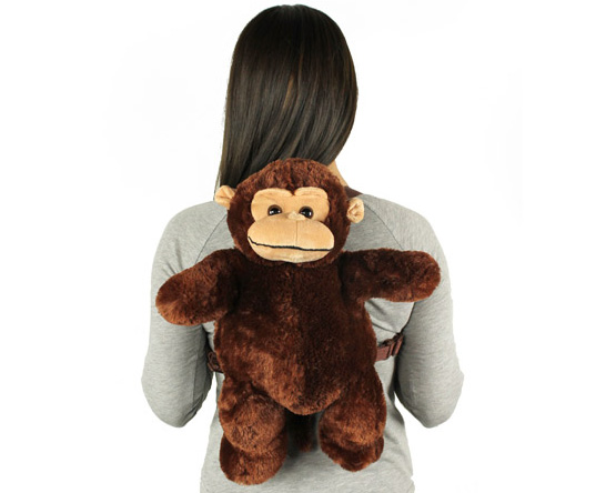 stuffed monkey backpack