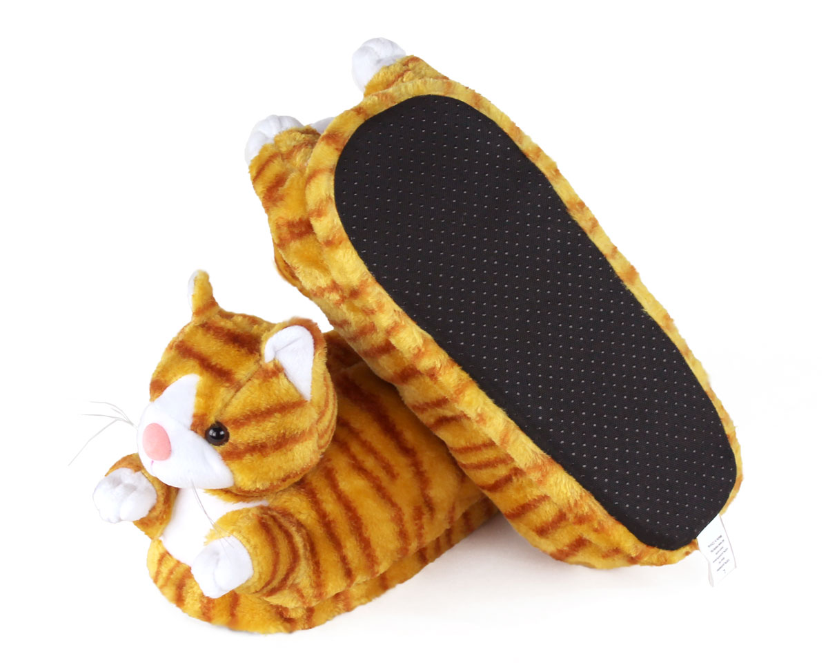Tabby cat slippers discount