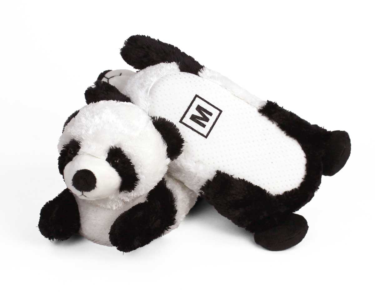 Panda Bear Slippers Adult & Kids Sizes In Stock Black & White Animal Slippers 