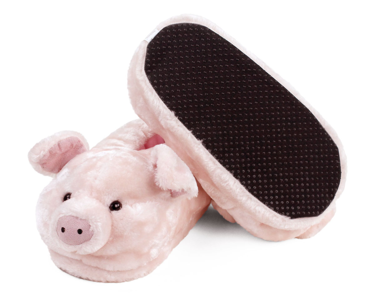 girls pig slippers