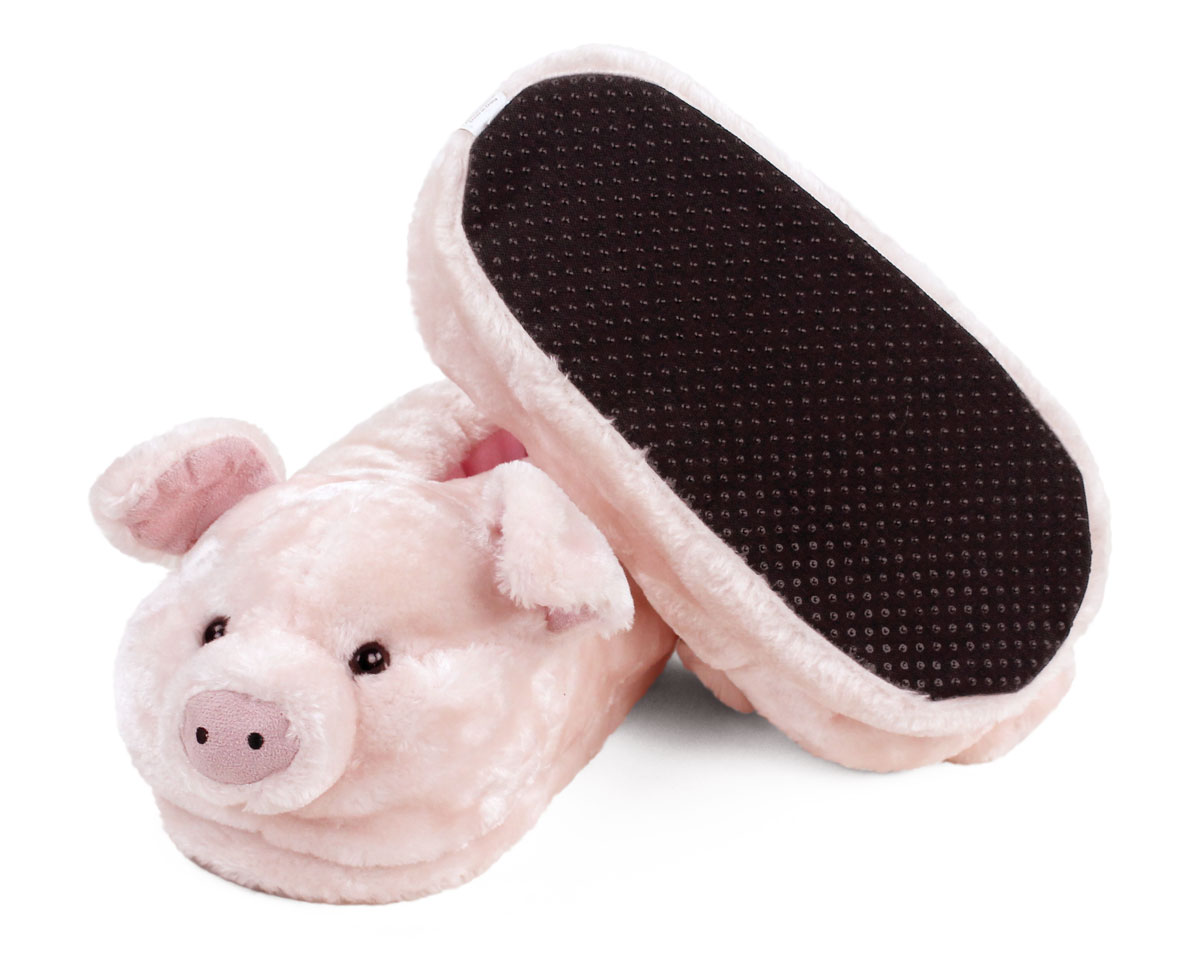 fuzzy pig slippers