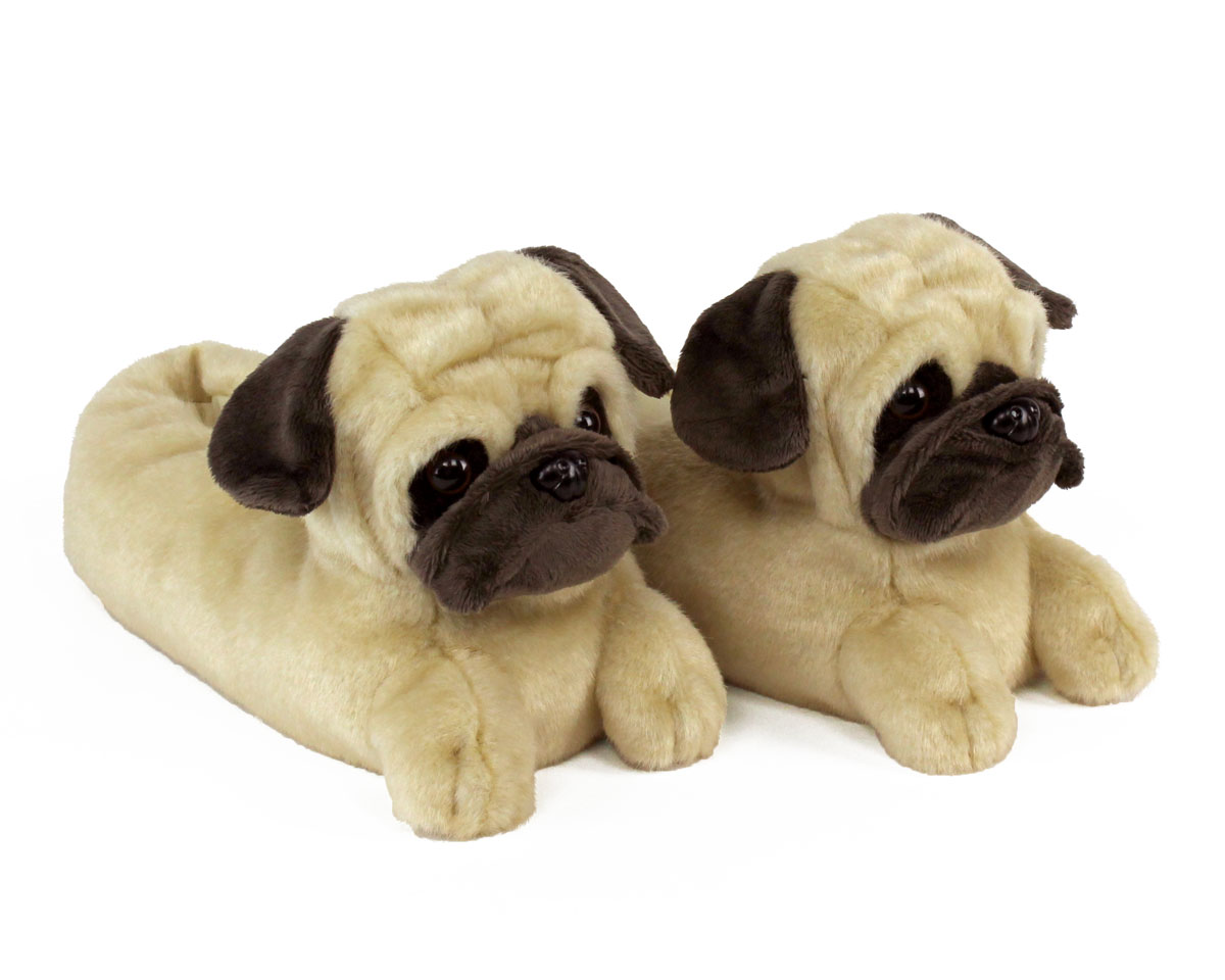 kids pug slippers