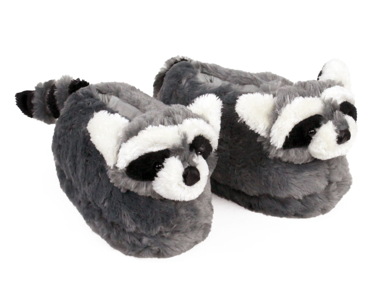 raccoon slippers