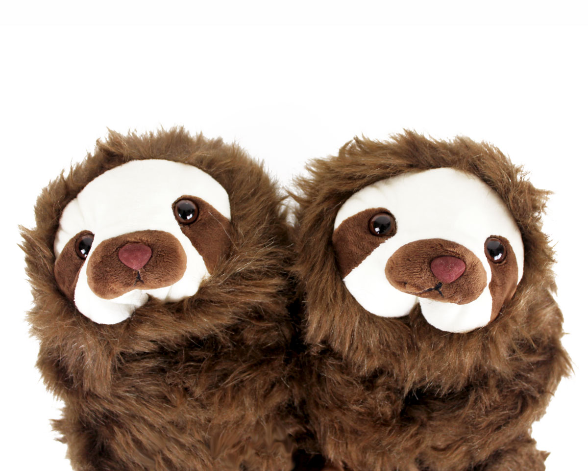 kids sloth slippers