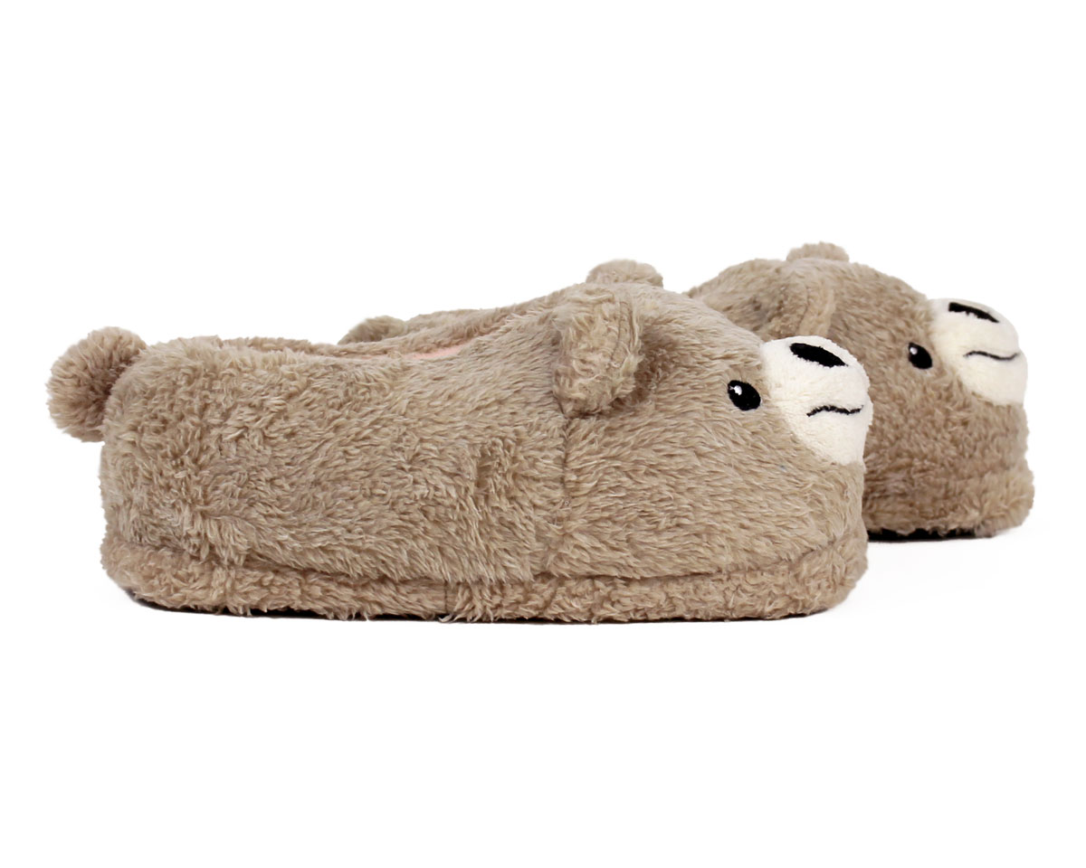 plush teddy bear slippers amazon