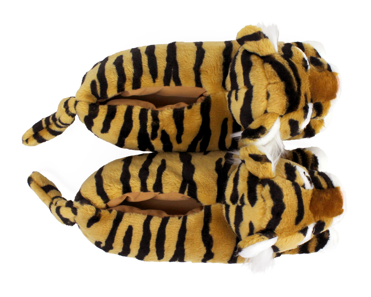 Tiger Slippers | Orange Plush Tiger 