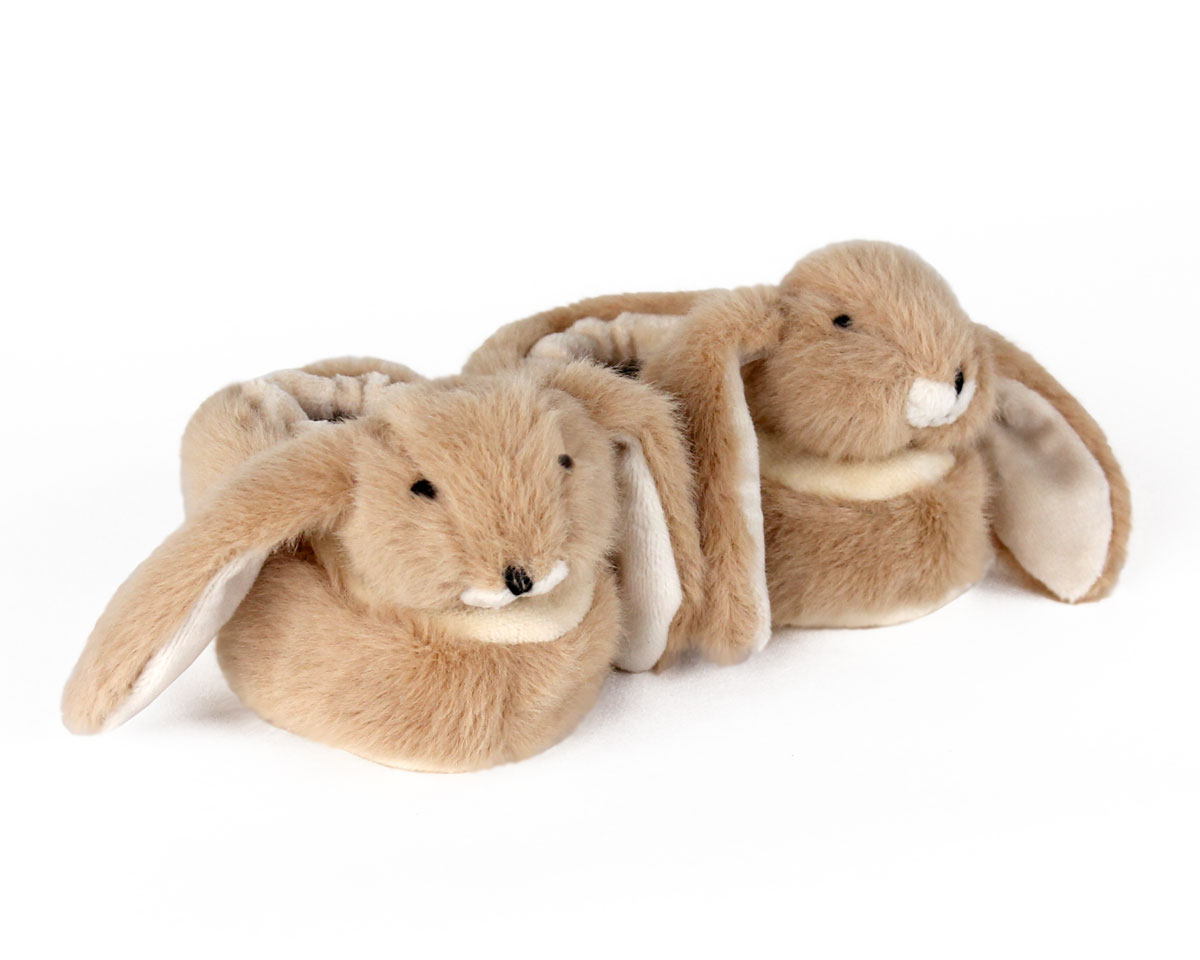 Brown Bunny Baby Booties