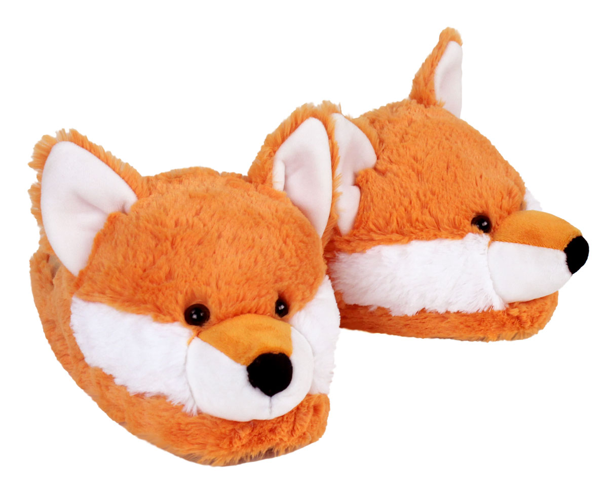 Fuzzy Fox Slippers