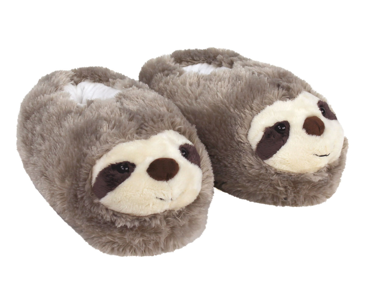 Fuzzy Sloth Slippers
