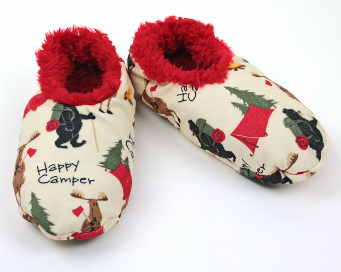 Happy Camper Fuzzy Feet Slippers | Fuzzy Feet Slippers