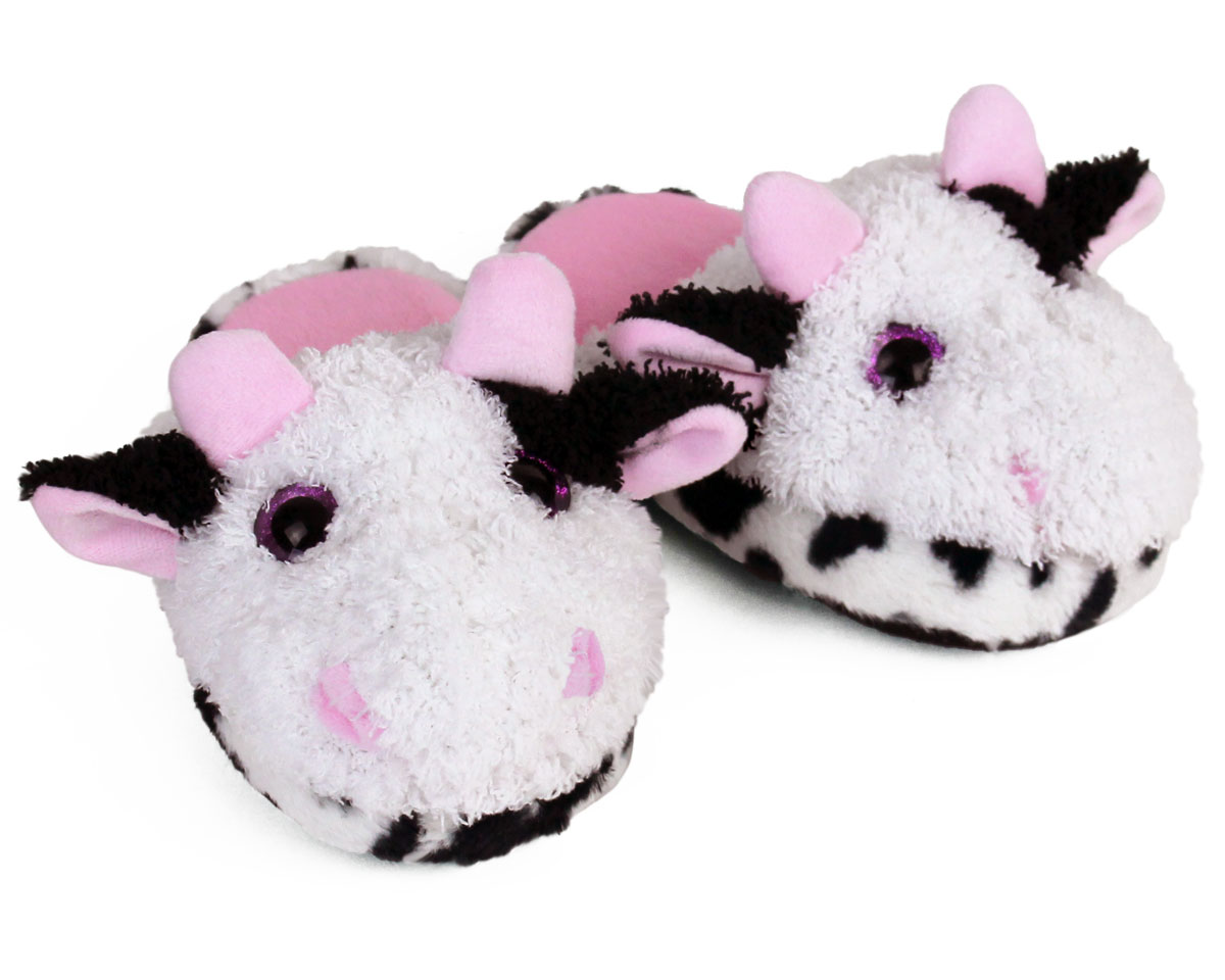 Kids Cow Slippers