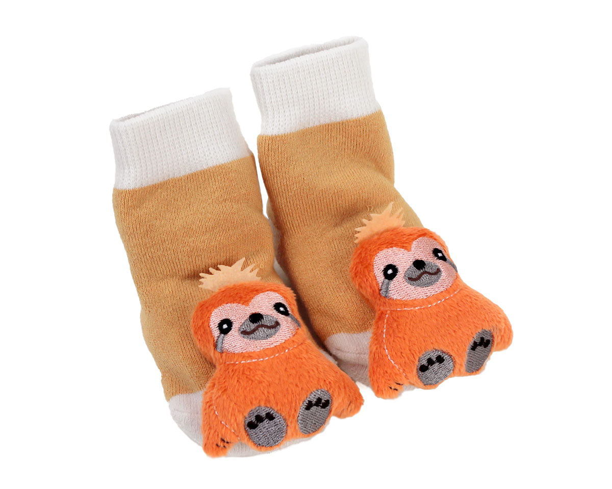 Sloth Baby Rattle Socks 