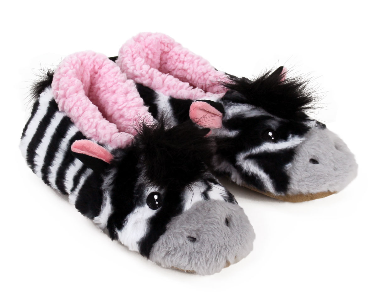 Zebra Sock Slippers