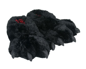 Black Bear Paw Slippers | Slippers