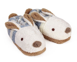 Hævde mens gør ikke Blue Stripe Bunny Slippers | Fluffy Rabbit Animal Slippers