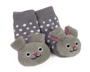 Bunny Baby Rattle Socks