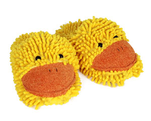 Fuzzy Duck Slippers