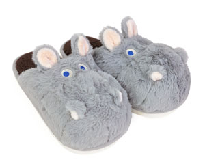 Fuzzy Hippo Slippers