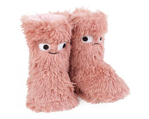 Happy Unhappy Boot Slippers