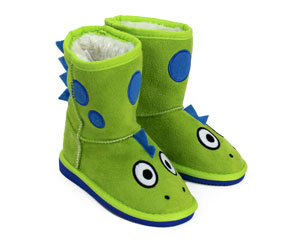 Kids Toasty Toez Dinosaur Slippers