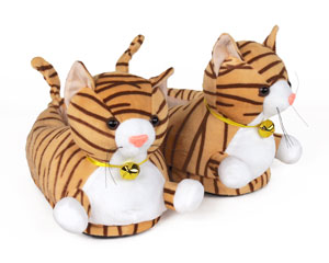 Tabby Cat Slippers